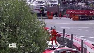 GP2 2016. Practice Circuit de Monaco. Daniël de Jong Crash