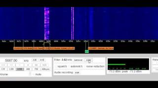 DHM91 German Air Force (Lufttransportkommando 5687kHz 2/21/2017)