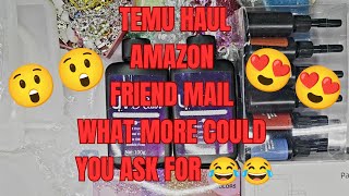 TEMU HAUL | AMAZON | AND FRIEND MAIL |WHAT MORE COULD YOU WANT 🤣🤣