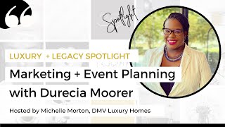 Marketing + Event Planning with Durecia Moorer, ABCD & Company