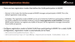 Ruckus ICX Multiple VLAN Registration Protocol MVRP – PART2
