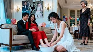Her husband forced her to wash his pregnant lover’s feet—she divorced, married a CEO; he regrets it.