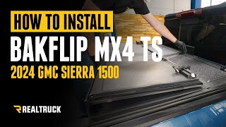 How to Install RealTruck BAKFlip MX4 TS Hard Folding Tonneau Cover w/ T-Slot Rails on GMC Sierra