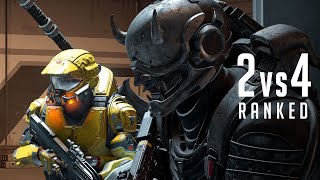 Test of Discipline: RANKED SLAYER 2v4 // HALO INFINITE