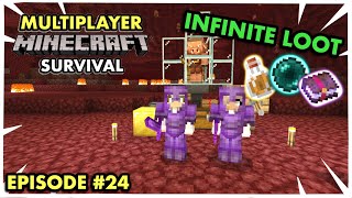 MAKING AN OP PIGLIN BARTERING FARM in Multiplayer Minecraft Survival (Ep. 24)