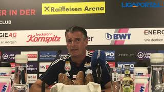 Hartberg-Coach Kurt Russ nach dem 1:1 gegen den LASK (ADMIRAL Bundesliga)