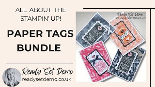 Paper Tags Bundle from Stampin' Up! Projects and Tips - make a card  - featuring new In Color DSP