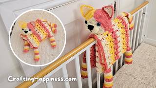 3in1 Calico Cat Crochet Baby Blanket Pattern PROMO VIDEO