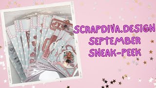 SNEAK PEEK| Scrapdiva.Design September Dies