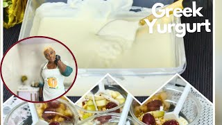 Didn't Know Greek Yogurt Was So Easy To Make💯😋 #greekyogurt #yogurt #healthyfood #dessert
