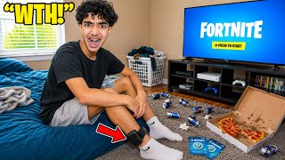 He Is On HOUSE ARREST For Stealing V-Bucks.. (ANKLE MONITOR!)
