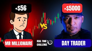 I Raced a Millionaire… and Made $5,000 in Minutes Day Trading!