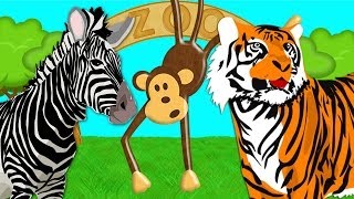 Simple Learning Zoo Animals Learn About Animals at the Zoo Preschool Toddlers Kindergarten