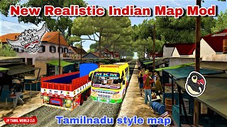 🤩 New Realistic Indian Tamilnadu Style Map mod For Bus Simulator Indonesia