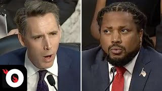 WATCH: Josh Hawley Stunned After Left-Wing Activist Dances Around Anti-Police Record