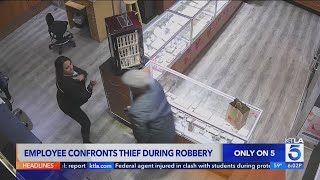 Store clerk confronts jewelry store robber in Montclair