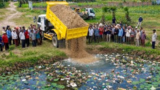 Great new project!! Strong clearing, pushing soil, dumping garbage bins under houses by Dozer & Dump