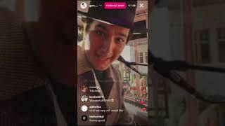 Gjon's Tears – Instagram livestream from Gruyères for Cœur à Cœur on RTS (17.12.2023)