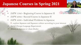 Japanese Courses Spring 2021 at TTU