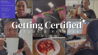 Study & Workout with me | CPACC Certification Prep | VLOG