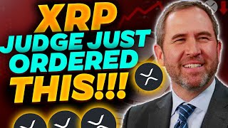 XRP News Today-Judge Just Ordered What?-XRP Holders Will Be Rich Soon!!