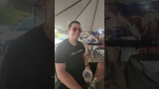 Eddie 9V interview with Jim Carty at Briggs Farm Blues Festival 2023