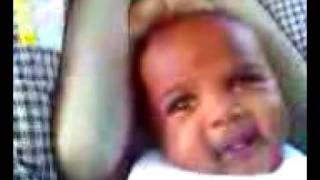 baby lee laughing at daddy