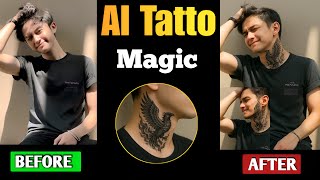 🔥Real Tattoo Ya Editing? AI Se Kiya Magic! | AI Tatto Generator |  Ai Se tatto kaise banaye