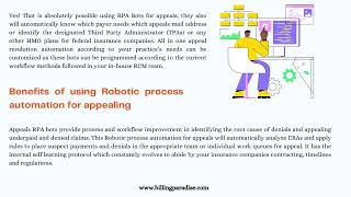 Reason and Benefits of Considering RPA for Claims Appealing