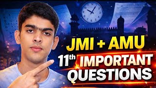 IMPORTANT QUESTIONS FOR JMI AND AMU 11 ENTRANCE ||CHEMISTRY 