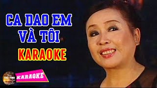 Ca Dao Em Và Tôi Karaoke - Thu Hiền | Beat Chuẩn