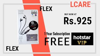 LCARE Flex Sports Bluetooth Wireless in-Earphone | Best Bluetooth Earphones under 1000 rs