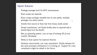 Installing your software packages with Spack