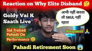 Pahadi Gaming React on Why S8UL Elite Disband 🤔 Sid Trolled Pahadi 😂 #s8ulelite #tgesports #tsgarmy