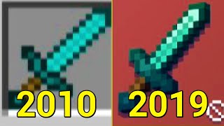 Evolution of Diamond in Minecraft 2010 2019