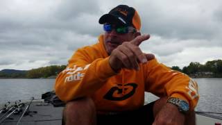 Jeff Kriet learns a valuable bass fishing lesson from Rick Clunn