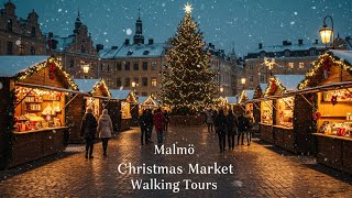Experience The Magic Of Malmö Sweden's Christmas Market In Stunning 4k - 2024 Walking Tour!