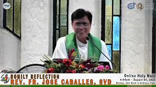 Homily Reflection of Rev. Fr. Jose Caballes, SVD