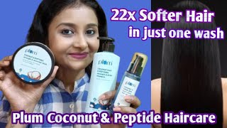 Plum Coconut & Peptide Haircare Range Review|Does It Really Work?