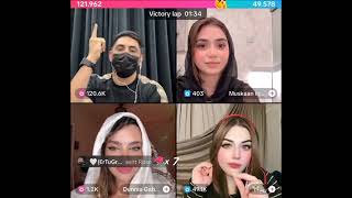 Mr Pattlo & Dunia VS Reem & Muskaan | Punishment Match Tiktok Live