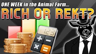 It's been one week since you looked at me... RICH or REKT?  🐷🐶💧 #drip #crypto #animalfarm