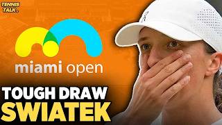 Swiatek Tough Draw at Miami Open 2026 | Tennis News