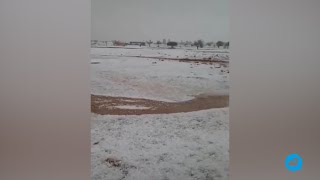 Violent hailstorm in Tarhuna, Libya