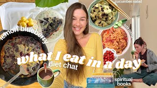 VLOG what I eat in a day🍋 diet chat ( big sis vibes ) healthy recipes