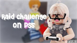 Raid challenge on PS5 in roblox baddies! *VOICE*