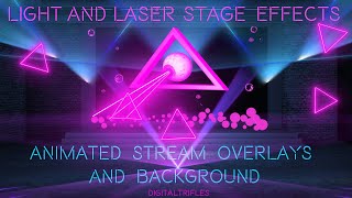 Vibrant Laser and Light Effects for Stage, Stream Overlays and Background for Streamers and VTubers