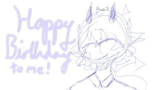 (flashing images) it's my bday ! (speedpaint)