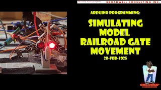 Model Railroading Arduino Crossing Gate Motion Simulation - Linear Interpolation of Servo no delay