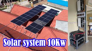 Solar system 10kw installation