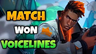 🔥🎮 Valorant All Round Won Voice Lines 🎉🔊